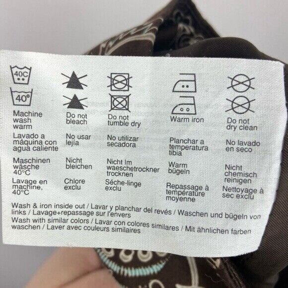 Esprit Brown Floral Print Skirt Tulle Boho Womens Size 12 Bohemian Layering Mini - Picture 11 of 12